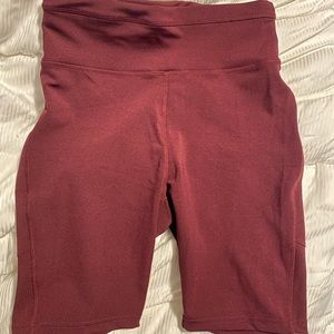 Popfit Jane Shorts, Size Small, Burgundy Color